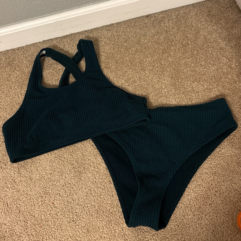Green 2 peice bikini